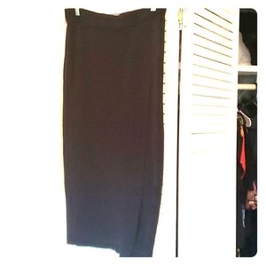 Gabrielle Union Faux Wrap Midi Skirt